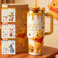 Personalized 100th Anniversary Honey Bear Tumbler with Handle - Custom Gift Tumbler With Handle GradoCreations