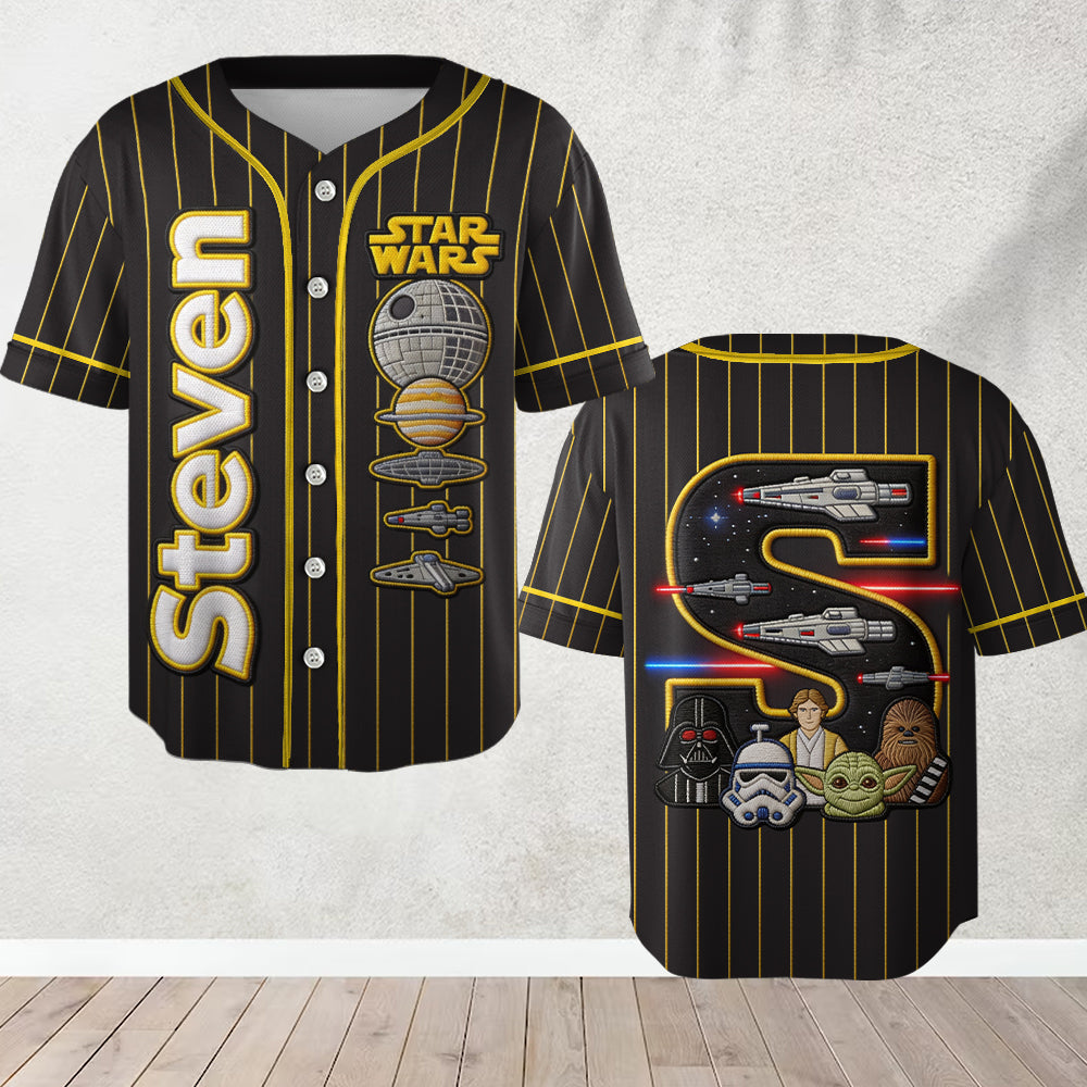 Personalized The Force Baseball Jersey Custom Name Gift Baseball Jersey GradoCreations