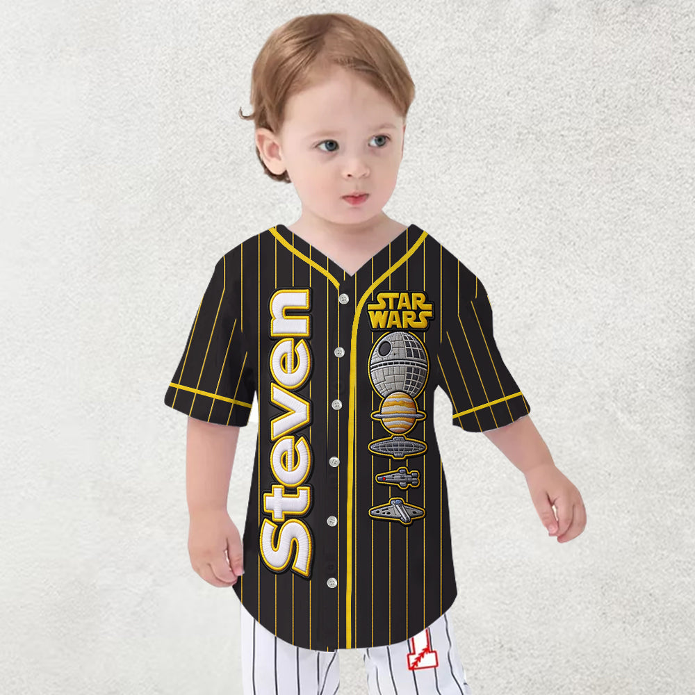 Personalized The Force Baseball Jersey Custom Name Gift Baseball Jersey GradoCreations