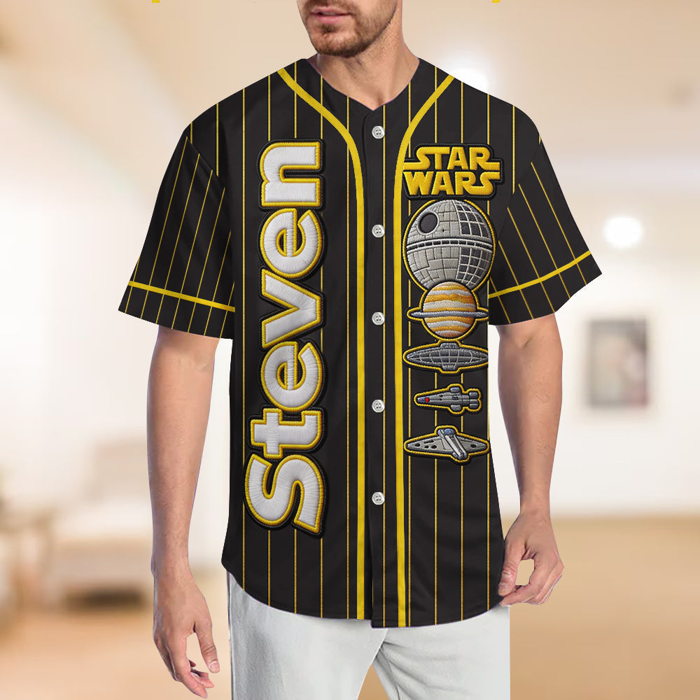 Personalized The Force Baseball Jersey Custom Name Gift Baseball Jersey GradoCreations