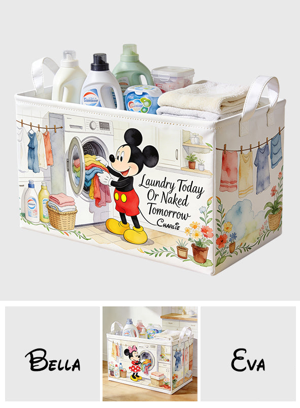 Personalized Rectangle Storage Basket Custom Design for Laundry Rectangle Storage Basket GradoCreations