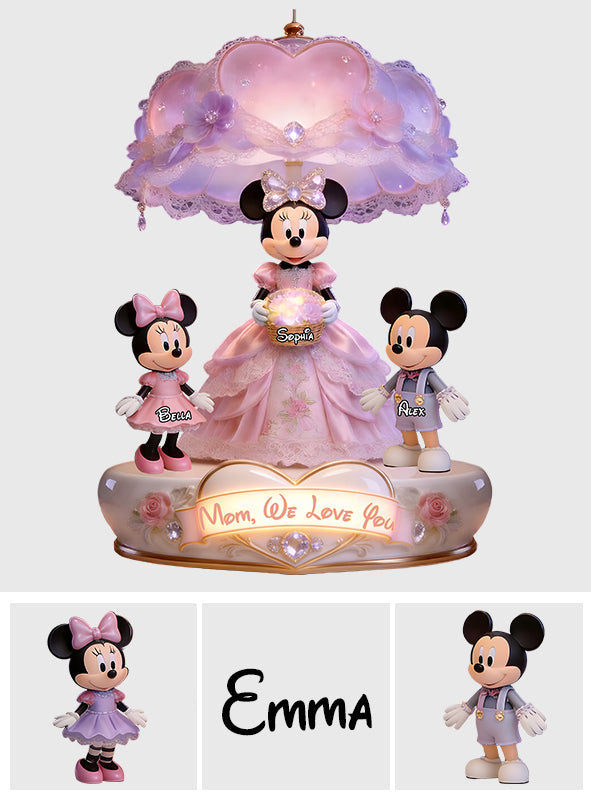Personalized Acrylic LED Night Light for Mom | Custom Shape Gift Acrylic LED Night Light GradoCreations