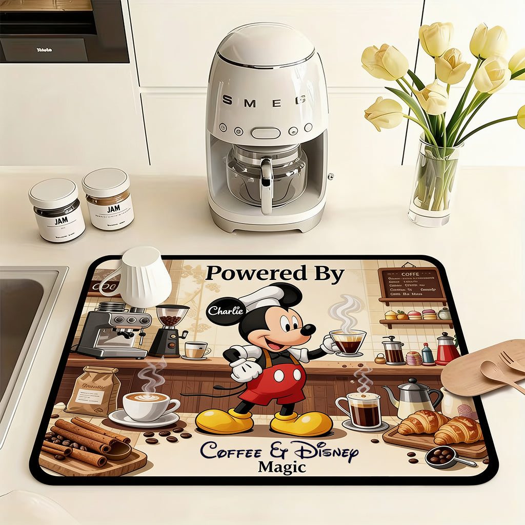 Personalized Minnie Mouse Coffee Placemat Custom Name Gift for Mom Placemat GradoCreations