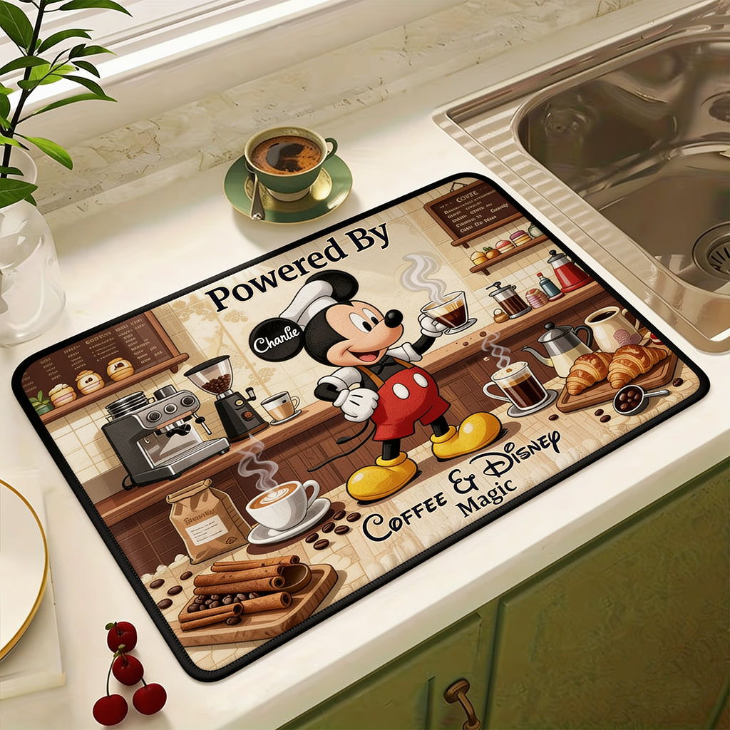 Personalized Minnie Mouse Coffee Placemat Custom Name Gift for Mom Placemat GradoCreations