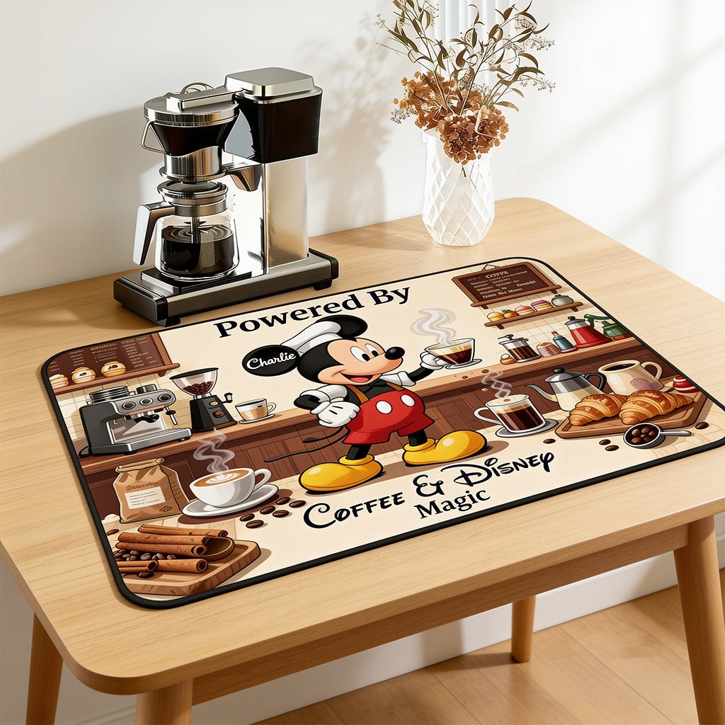 Personalized Minnie Mouse Coffee Placemat Custom Name Gift for Mom Placemat GradoCreations