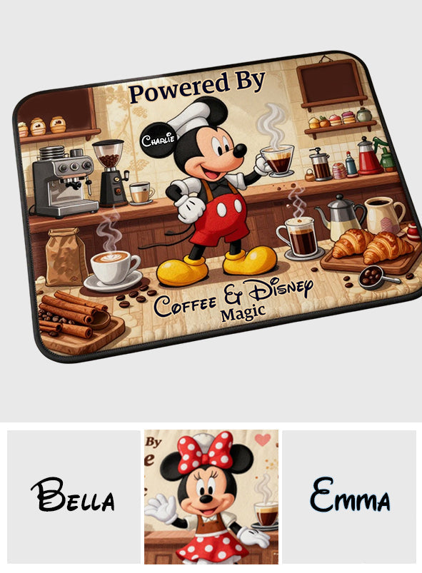 Personalized Minnie Mouse Coffee Placemat Custom Name Gift for Mom Placemat GradoCreations