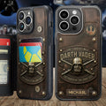 Personalized Darth Vader Wallet Phone Case Custom Name Gift Fully Printed Wallet Phone Case GradoCreations