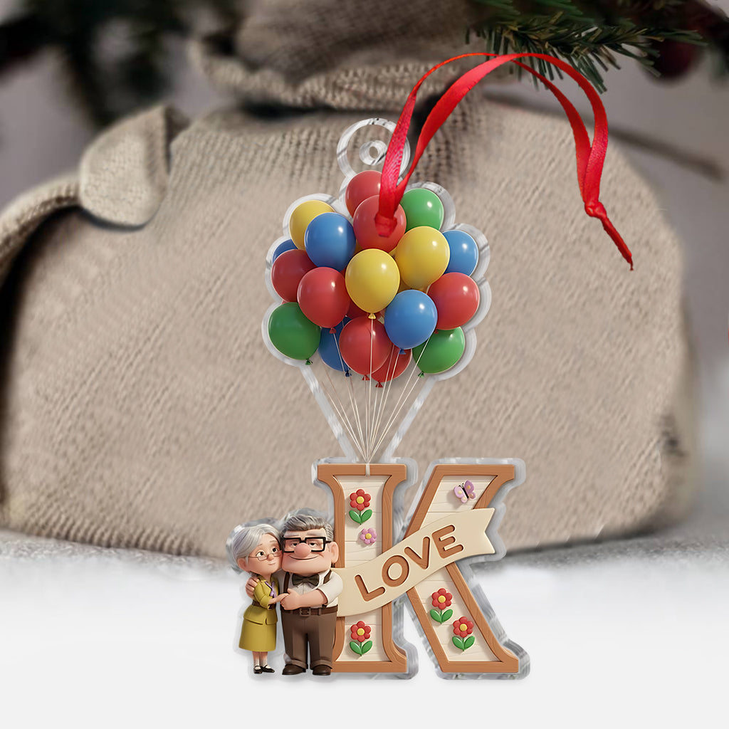 Personalized 3D Mouse Ornament Custom Name Acrylic for Christmas Ornament GradoCreations