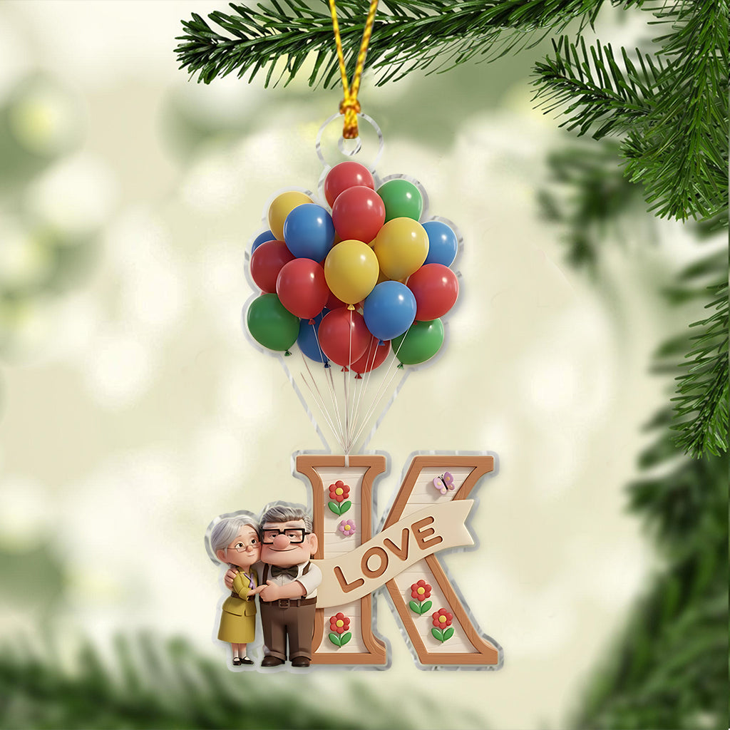 Personalized 3D Mouse Ornament Custom Name Acrylic for Christmas Ornament GradoCreations
