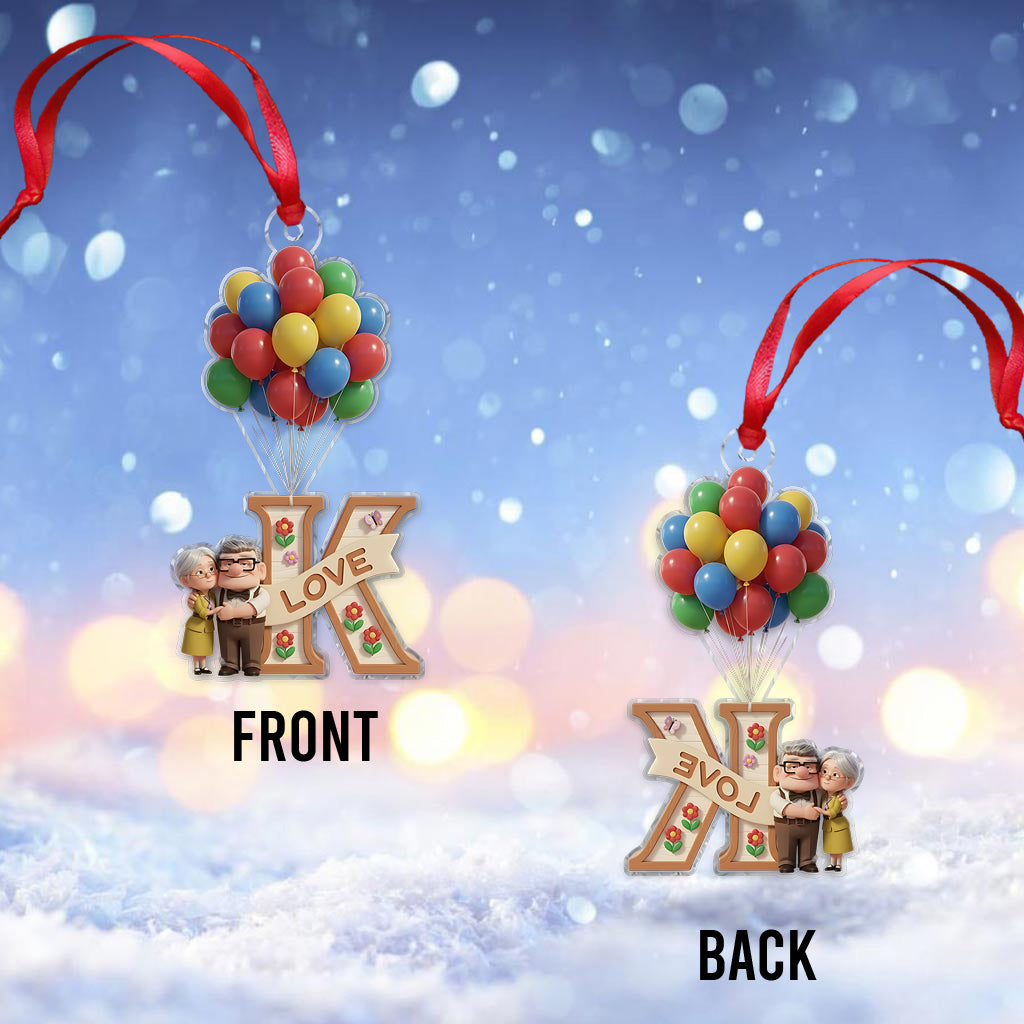 Personalized 3D Mouse Ornament Custom Name Acrylic for Christmas Ornament GradoCreations