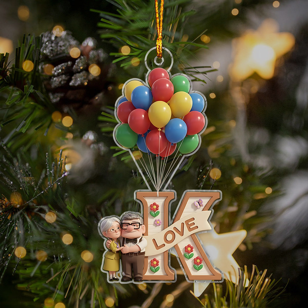 Personalized 3D Mouse Ornament Custom Name Acrylic for Christmas Ornament GradoCreations