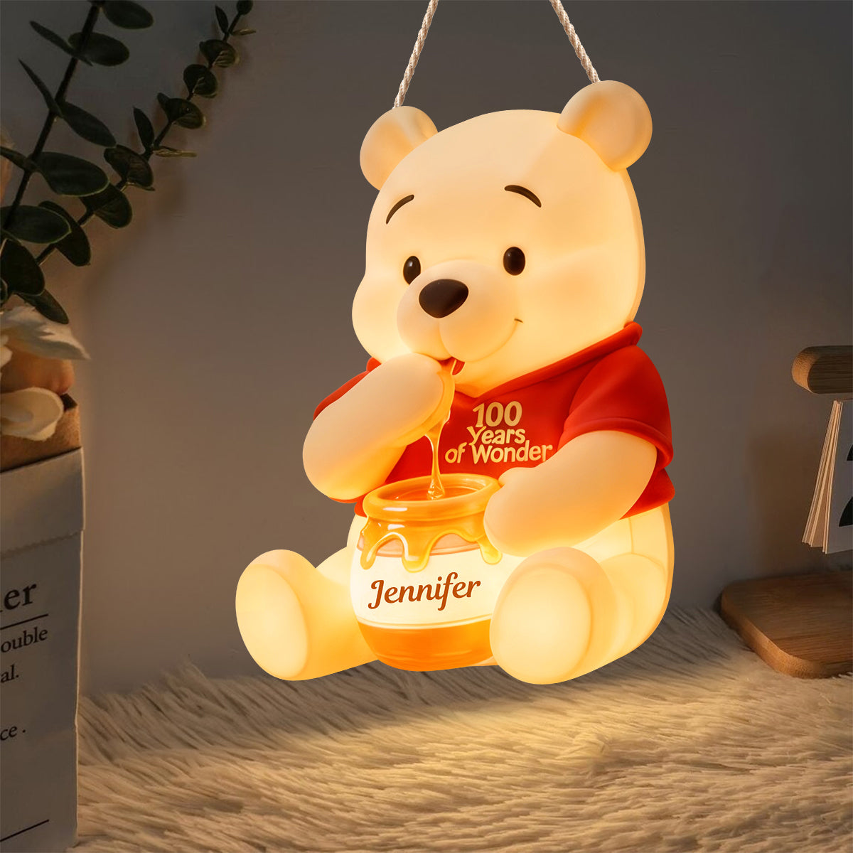 Personalized LED Light Acrylic Sign 100 Years of Wonder Gift LED Light Acrylic Sign GradoCreations