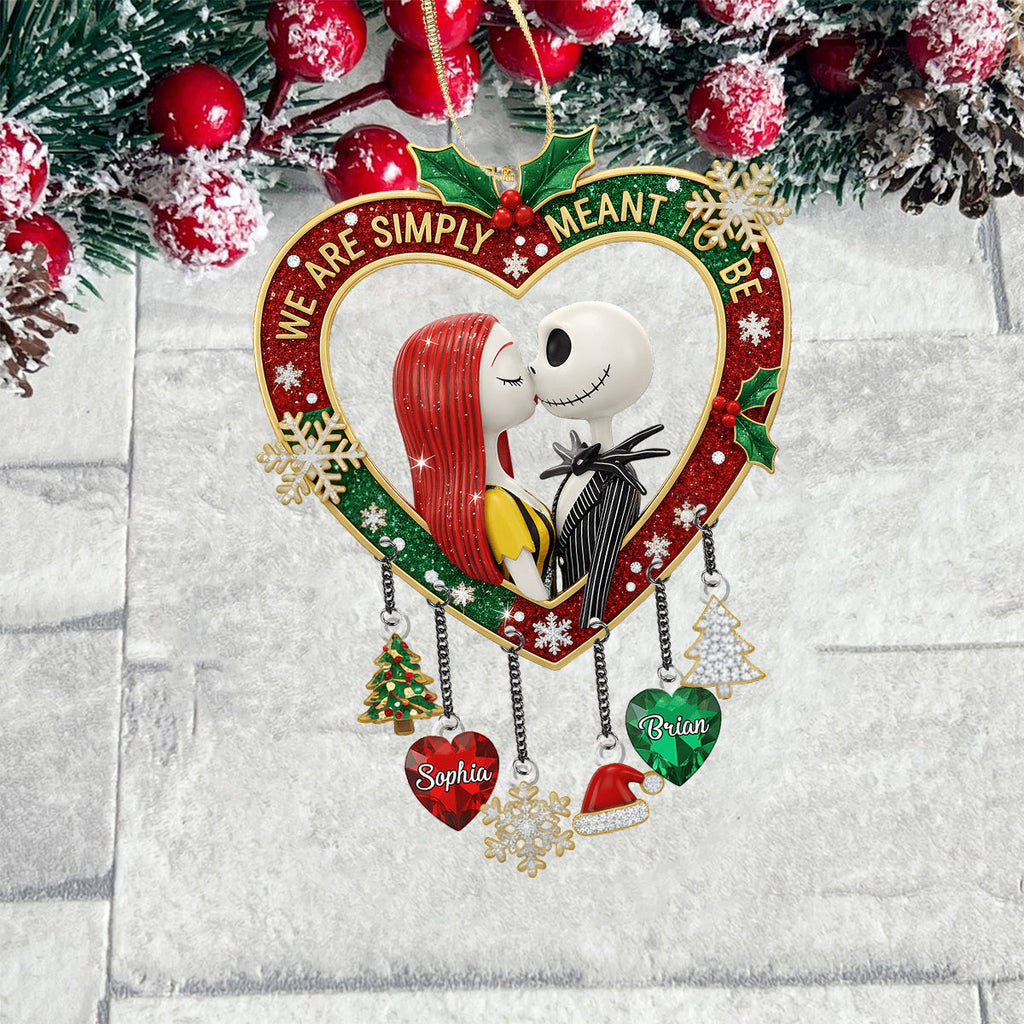 Personalized Nightmare Before Christmas Ornament with Charms for Couples Ornament With Charm GradoCreations