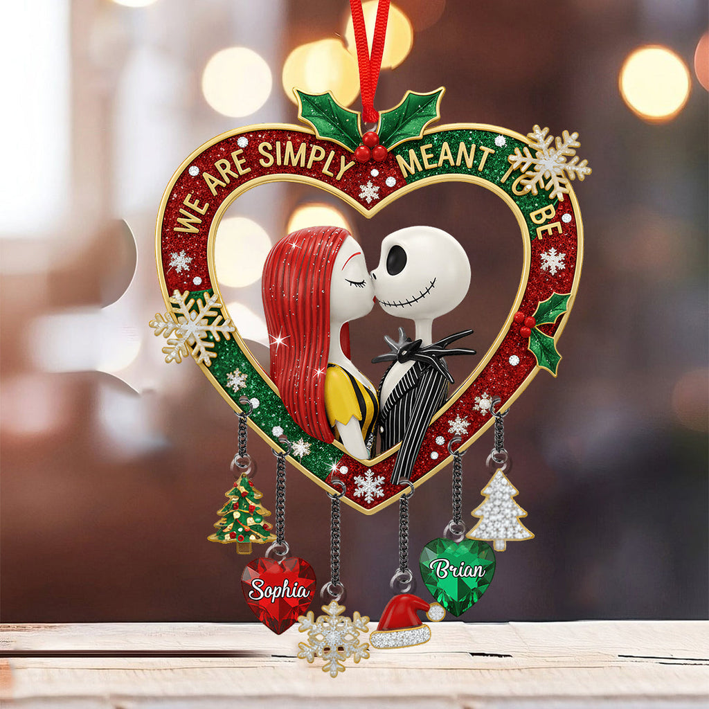 Personalized Nightmare Before Christmas Ornament with Charms for Couples Ornament With Charm GradoCreations