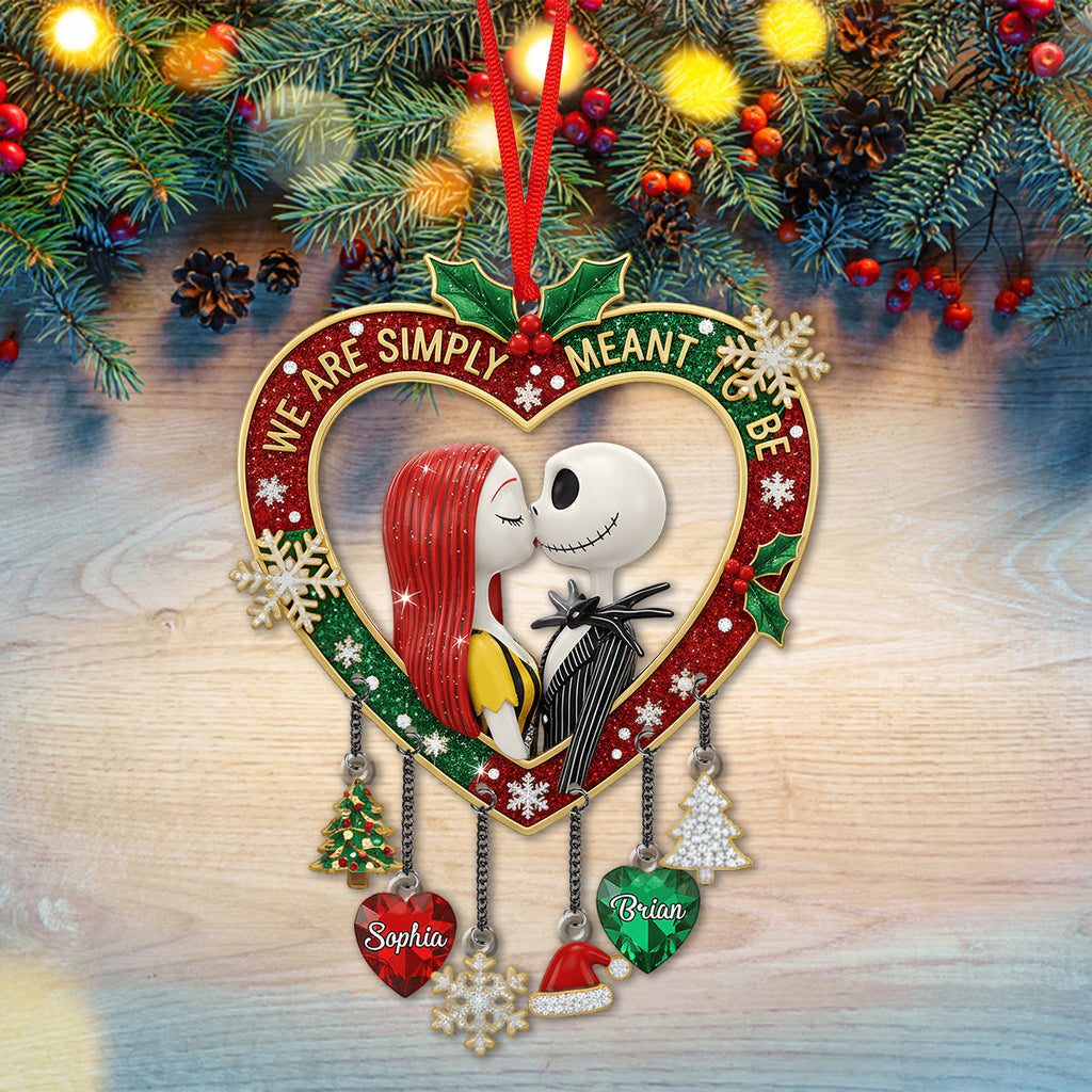 Personalized Nightmare Before Christmas Ornament with Charms for Couples Ornament With Charm GradoCreations