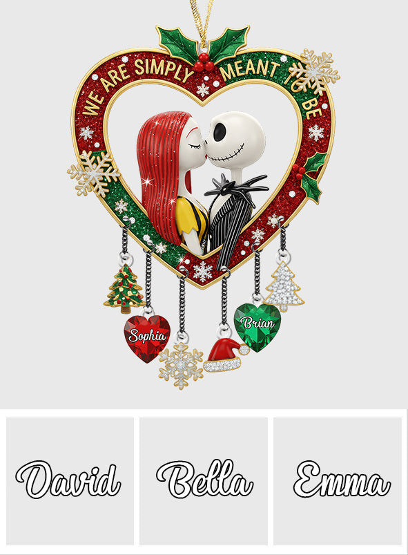 Personalized Nightmare Before Christmas Ornament with Charms for Couples Ornament With Charm GradoCreations