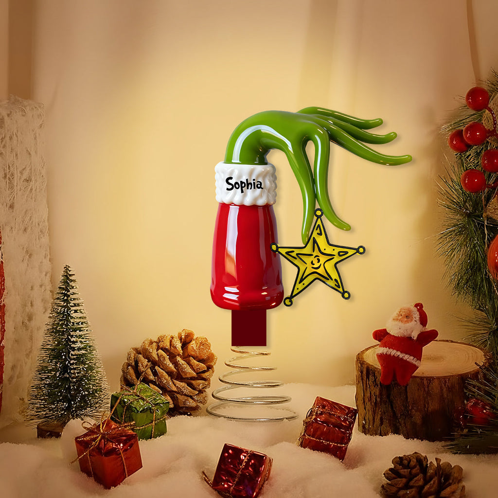 Personalized Acrylic LED Light Tree Topper Custom Gift for Christmas LED Light Tree GradoCreations