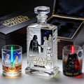 Personalized Star Wars Whiskey Decanter Set with Glasses Gift for Him Whiskey Decanter Set GradoCreations