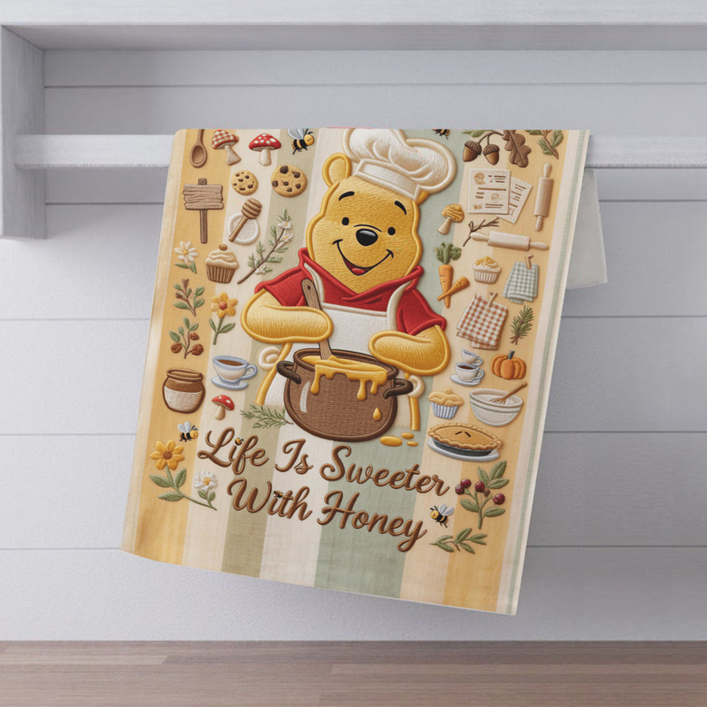 Personalized Kitchen Towel with Bear Design for Culinary Lovers Towel GradoCreations