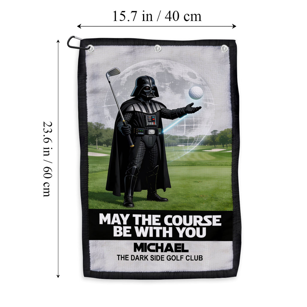 Personalized Golf Towel May The Course Be With You Gift Golf Towel GradoCreations