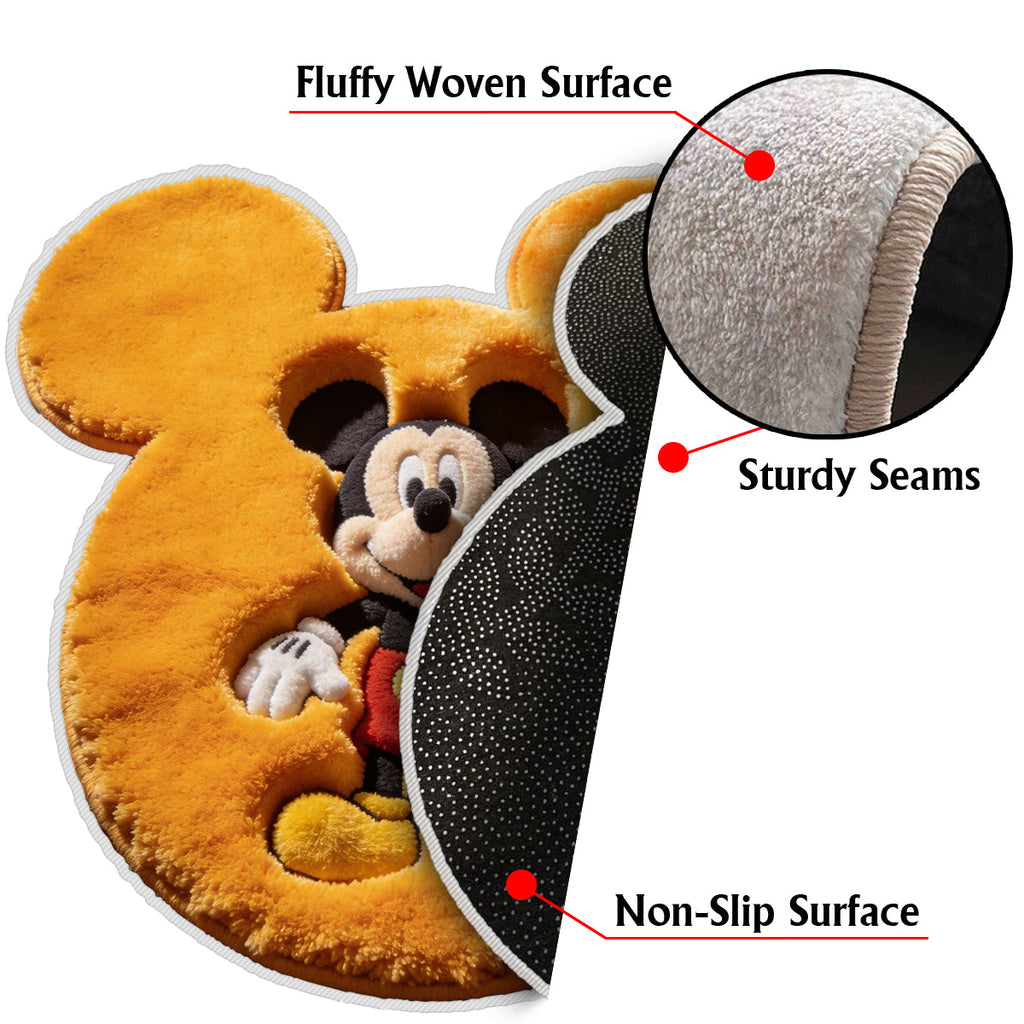 Personalized Mickey Mouse Doormat Custom Name Gift for Family