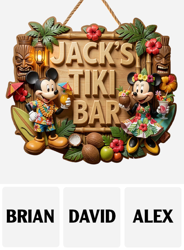 Custom Shaped Personalized Wood Sign for Home Bar Decor Wood Sign GradoCreations