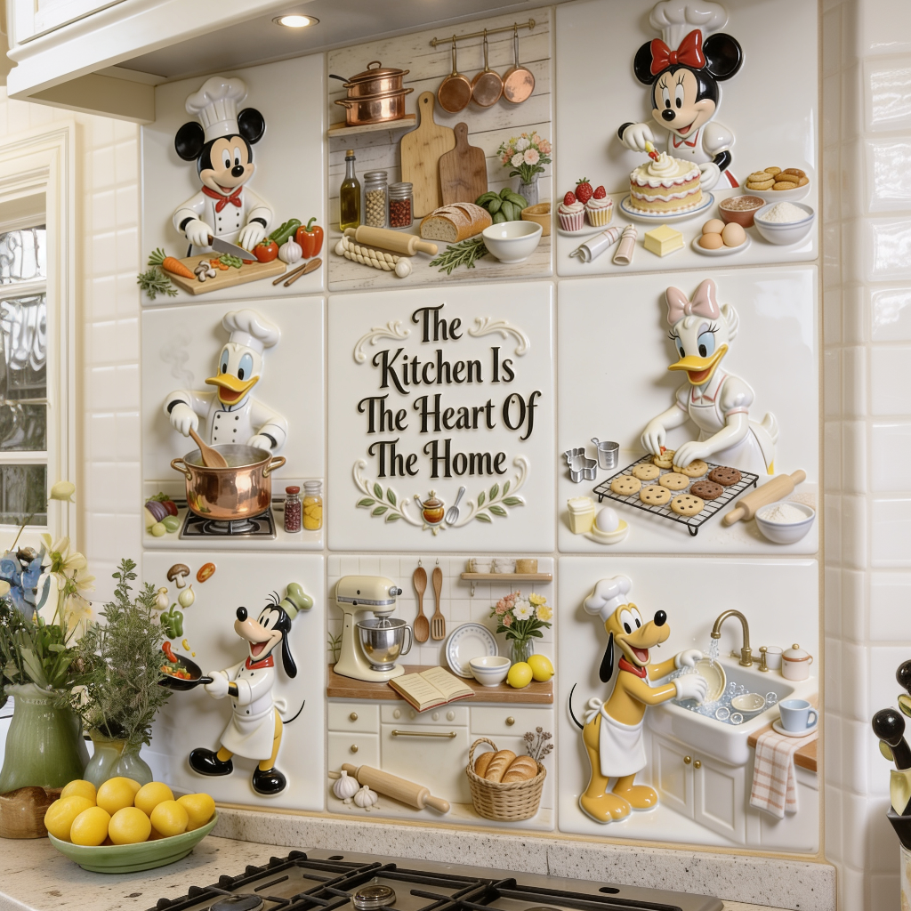 Personalized Mouse & Friends Cooking Wall Decal for Kitchen Wall Decal GradoCreations