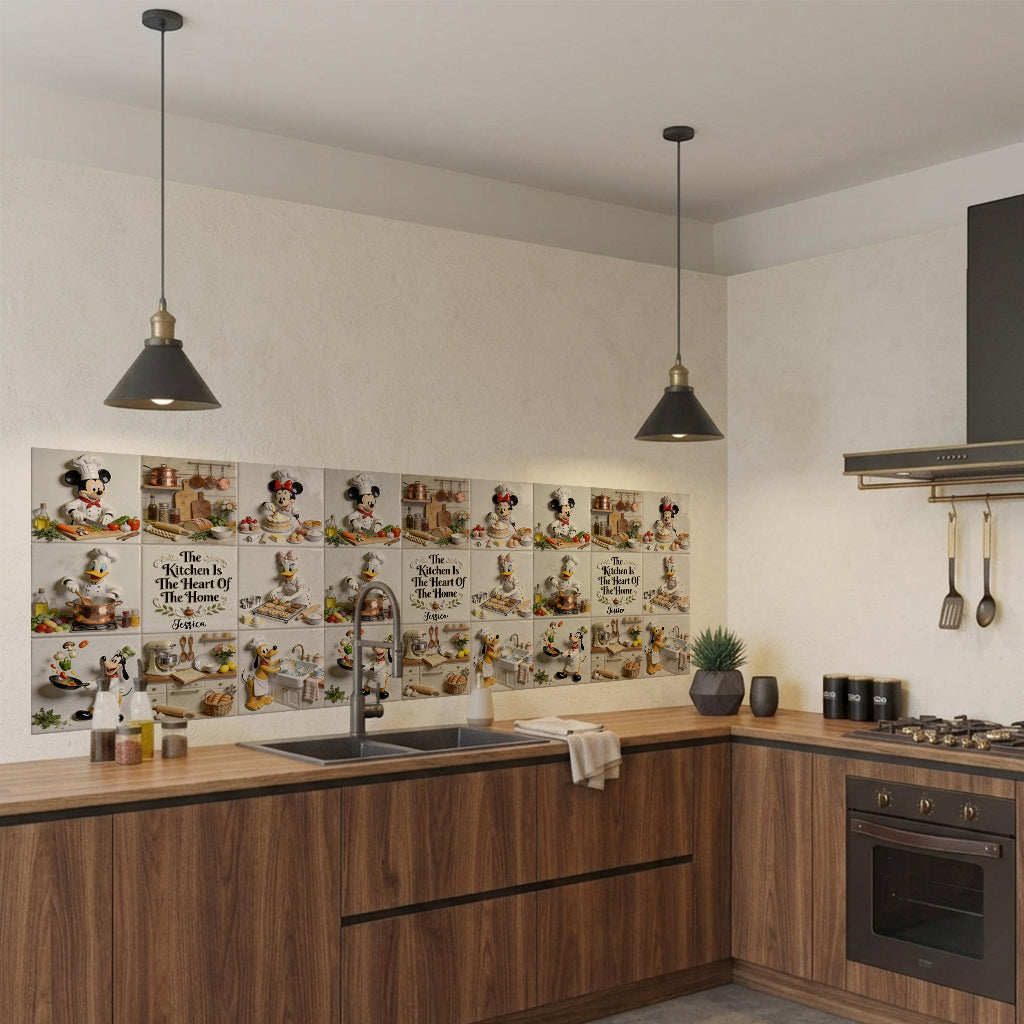 Personalized Mouse & Friends Cooking Wall Decal for Kitchen Wall Decal GradoCreations