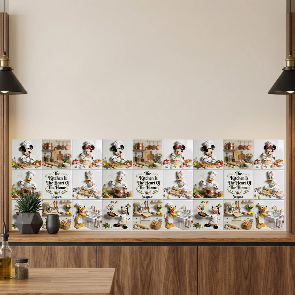 Personalized Mouse & Friends Cooking Wall Decal for Kitchen Wall Decal GradoCreations