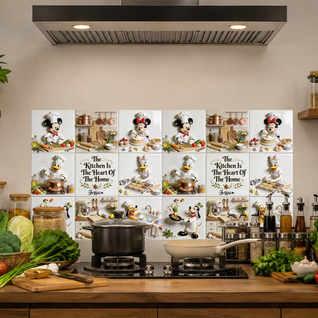 Personalized Mouse & Friends Cooking Wall Decal for Kitchen Wall Decal GradoCreations