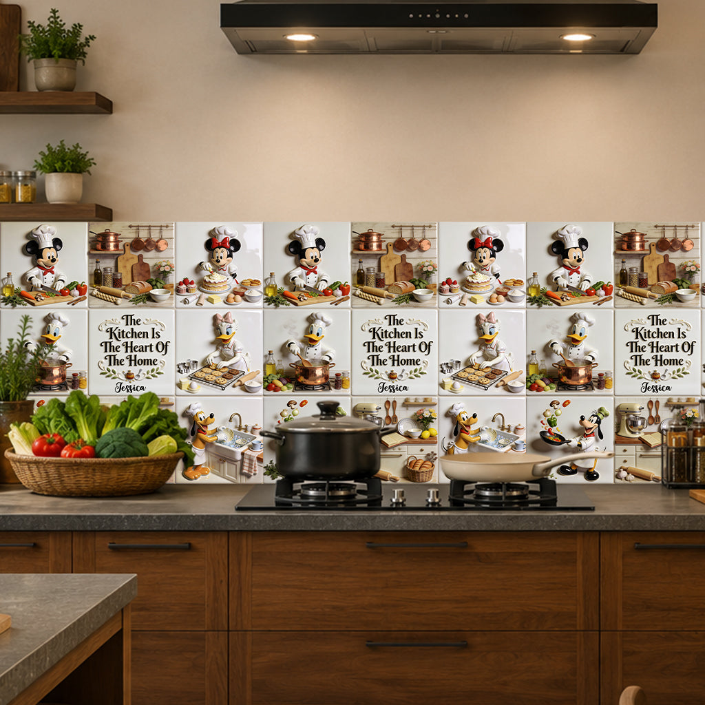 Personalized Mouse & Friends Cooking Wall Decal for Kitchen Wall Decal GradoCreations