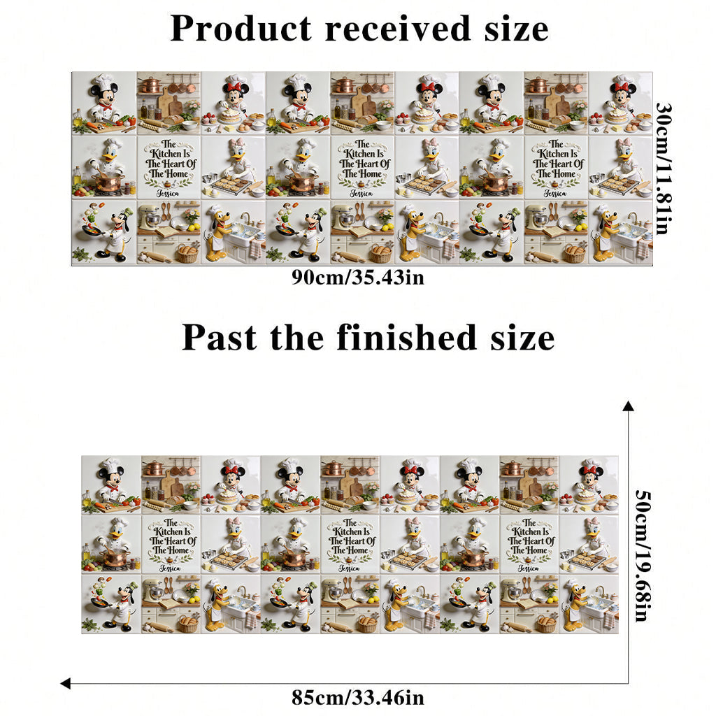 Personalized Mouse & Friends Cooking Wall Decal for Kitchen Wall Decal GradoCreations