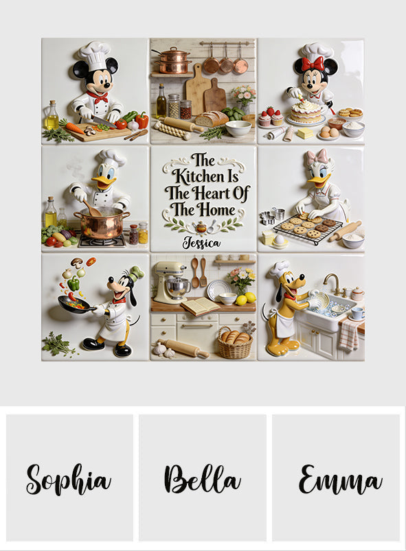 Personalized Mouse & Friends Cooking Wall Decal for Kitchen Wall Decal GradoCreations