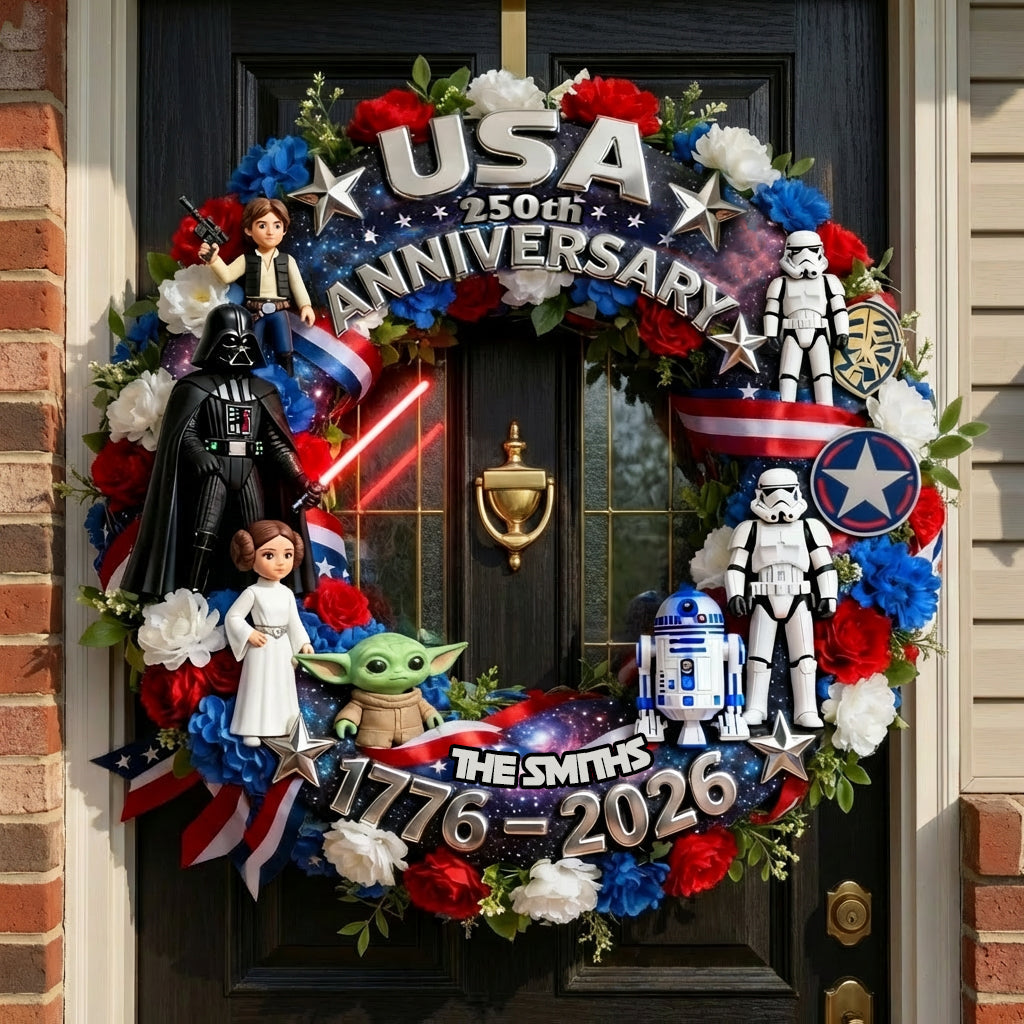 Personalized Darth Side America Cut Metal Sign for 250th Anniversary Gift Cut Metal Sign GradoCreations