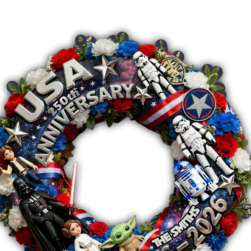 Personalized Darth Side America Cut Metal Sign for 250th Anniversary Gift Cut Metal Sign GradoCreations