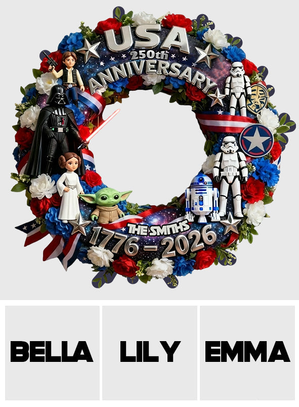 Personalized Darth Side America Cut Metal Sign for 250th Anniversary Gift Cut Metal Sign GradoCreations