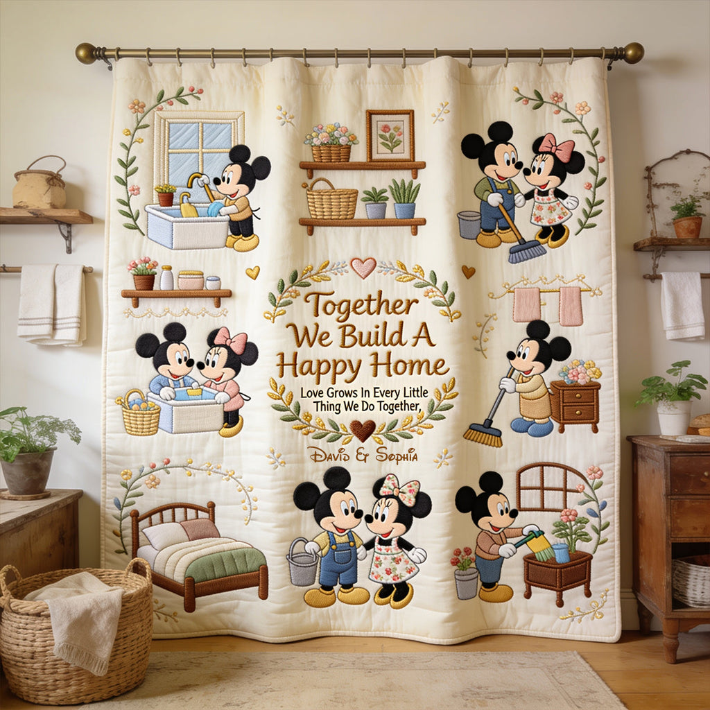 Personalized Mickey Mouse Blackout Curtain Set for Family Home Window Curtains GradoCreations