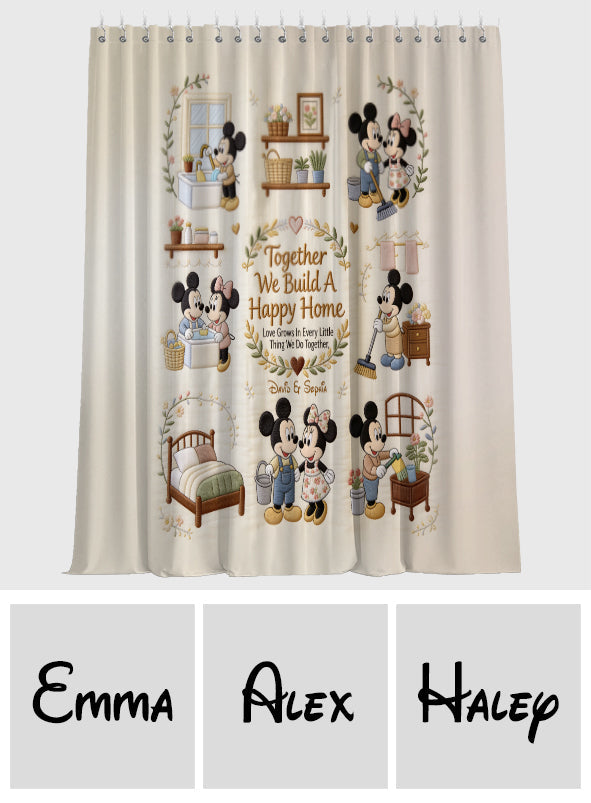 Personalized Mickey Mouse Blackout Curtain Set for Family Home Window Curtains GradoCreations