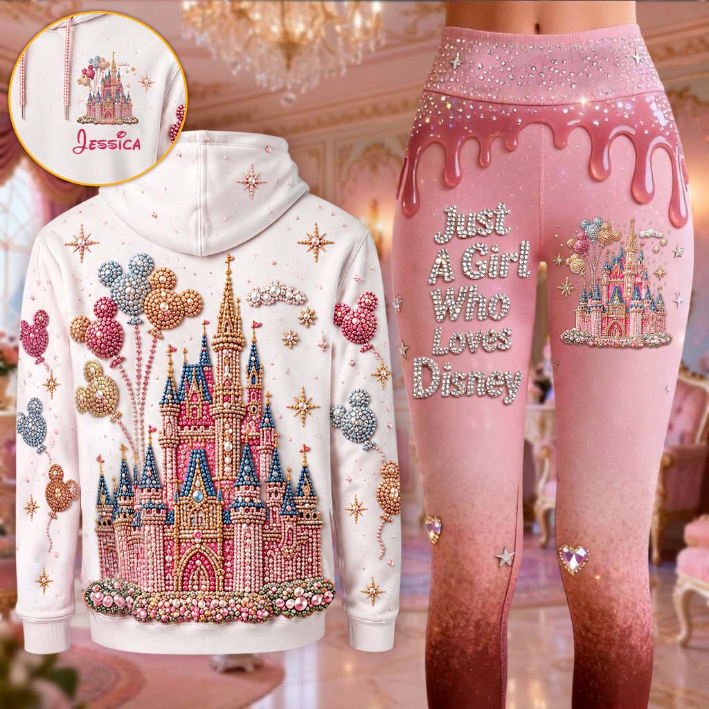 Personalized Disney Mouse Hoodie and Leggings Set for Girls Hoodie & Leggings GradoCreations