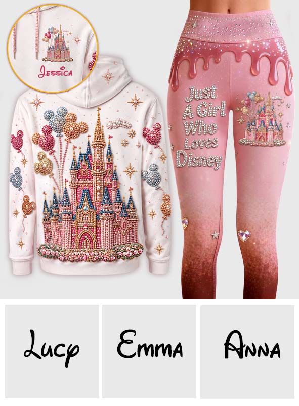 Personalized Disney Mouse Hoodie and Leggings Set for Girls Hoodie & Leggings GradoCreations