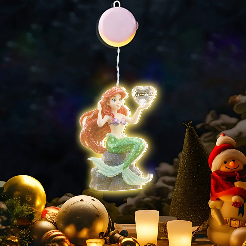 Personalized Princess LED Light Ornament for Christmas Gift LED Light Ornament GradoCreations