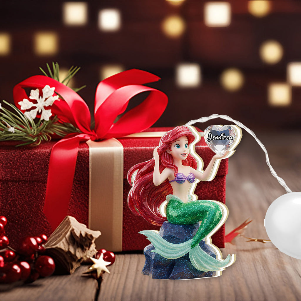 Personalized Princess LED Light Ornament for Christmas Gift LED Light Ornament GradoCreations