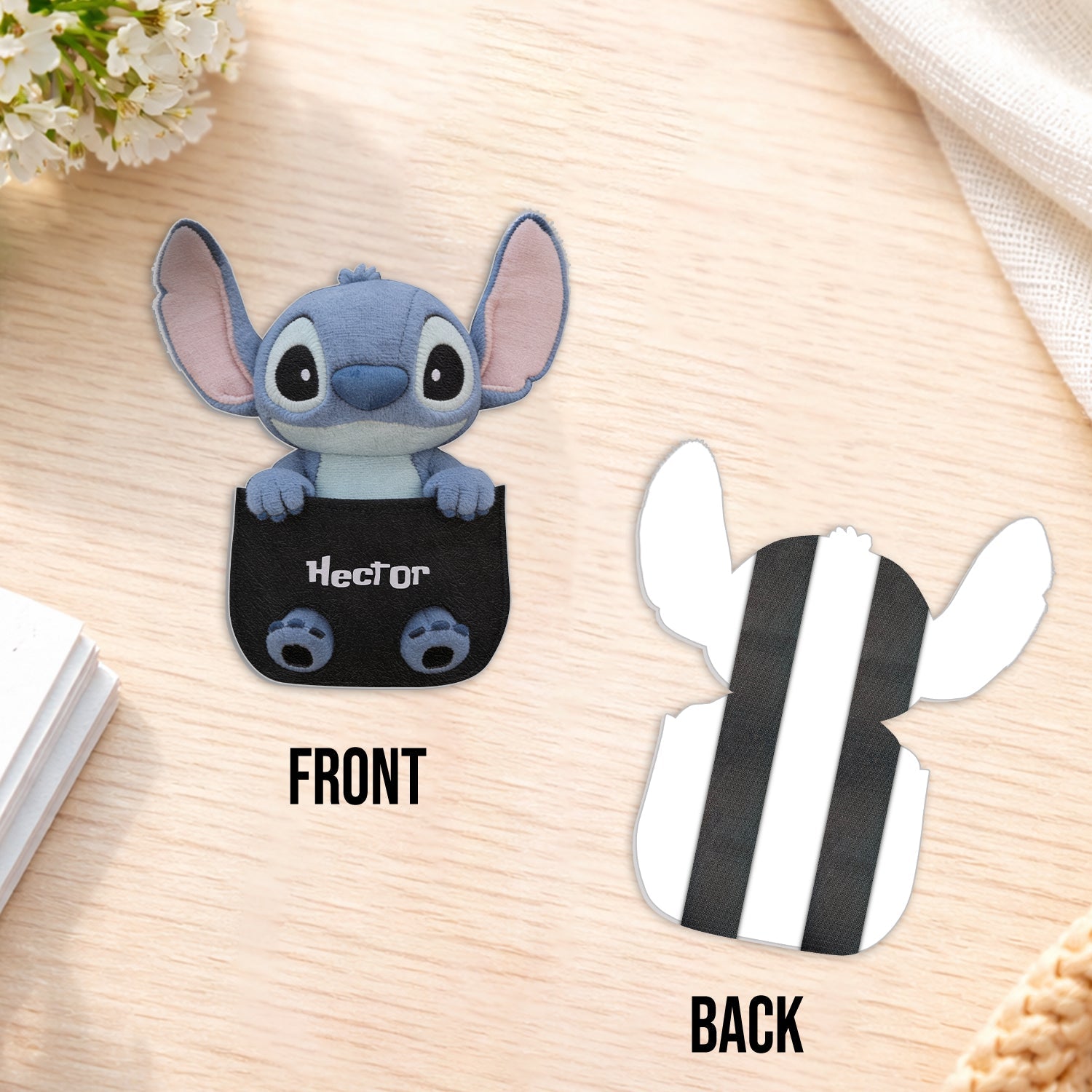 Personalized Changeable Leather Patch Backpack for Kids Changeable Leather Patch Backpack GradoCreations