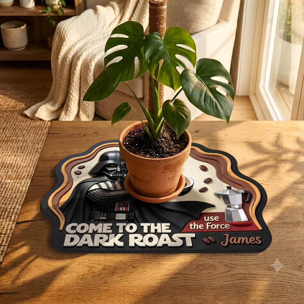 Personalized Star Wars Drying Mat with Custom Name for Coffee Lovers Drying Mat GradoCreations