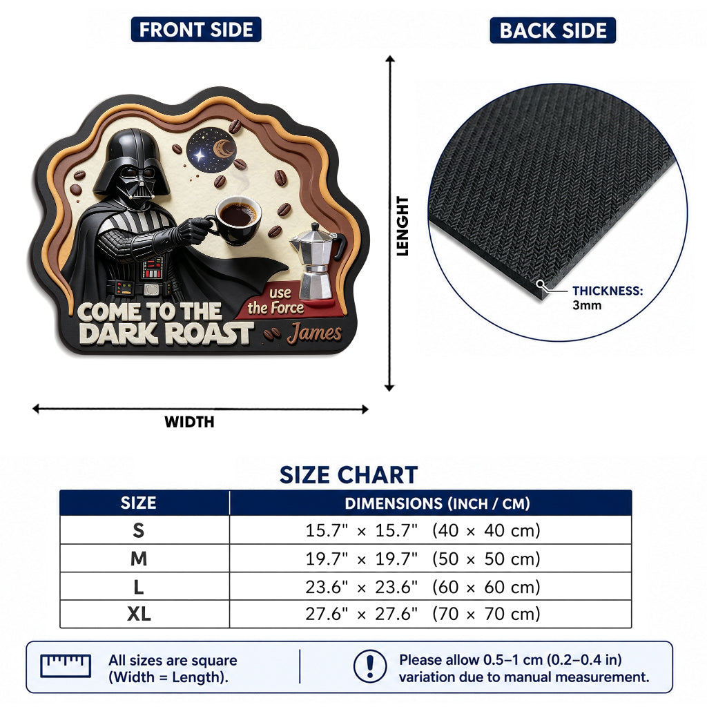 Personalized Star Wars Drying Mat with Custom Name for Coffee Lovers Drying Mat GradoCreations