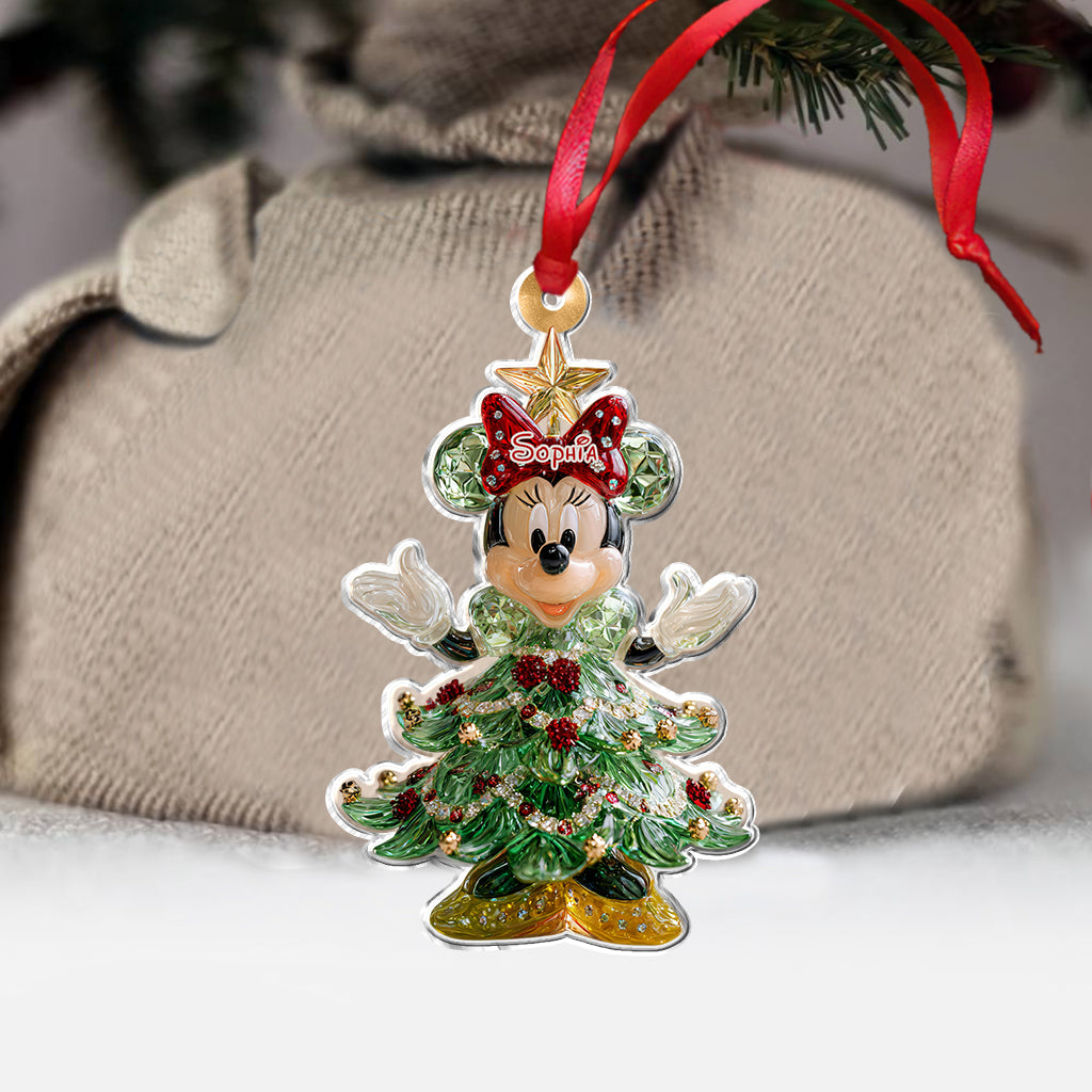 Personalized Christmas Mouse Ornament Custom Name Gift Ornament GradoCreations