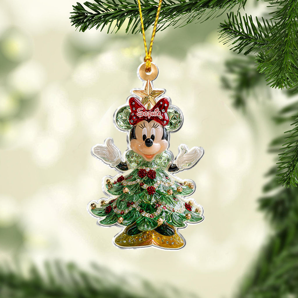 Personalized Christmas Mouse Ornament Custom Name Gift Ornament GradoCreations