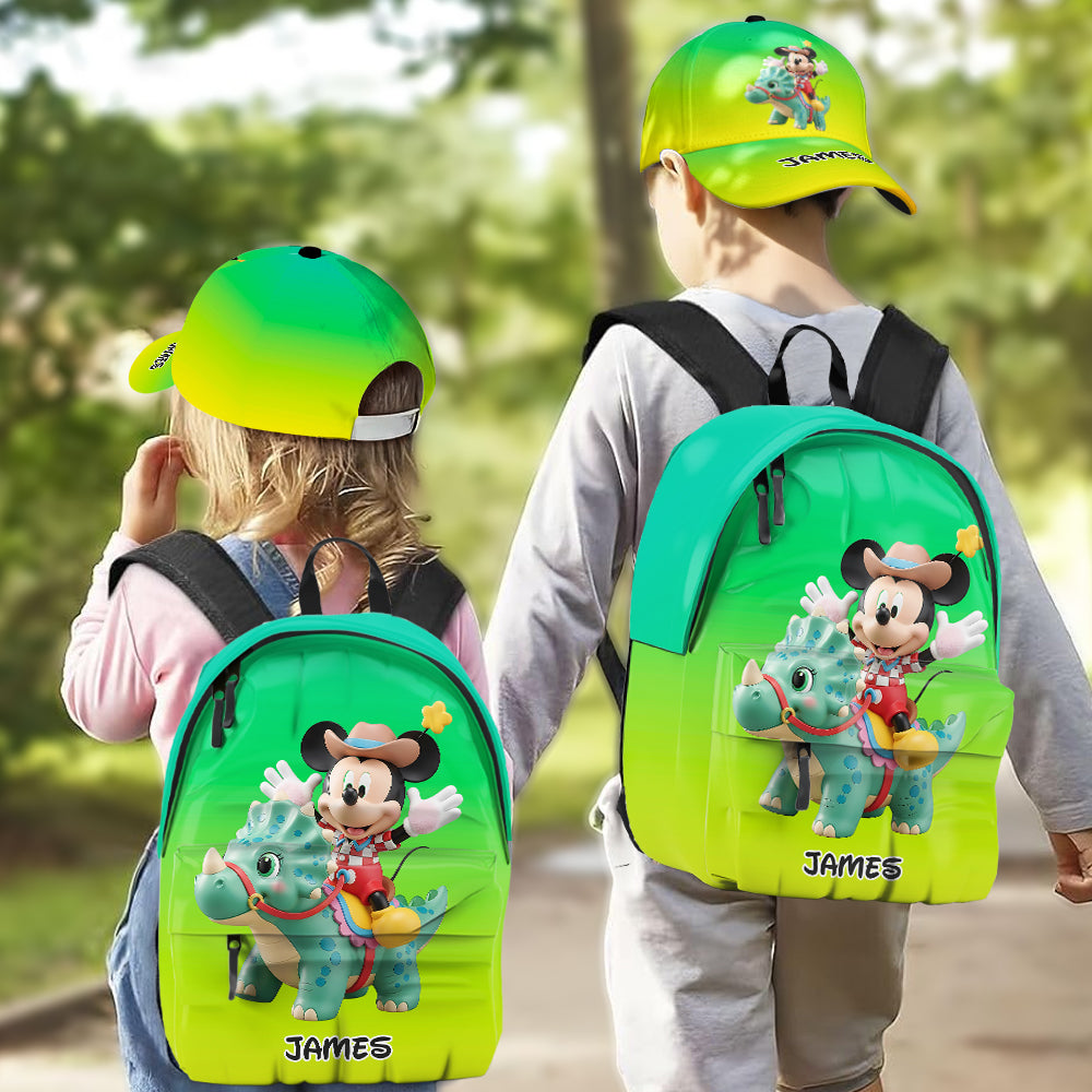 Personalized Kids Classic Cap & Backpack Set with Name Classic Cap & Backpack GradoCreations