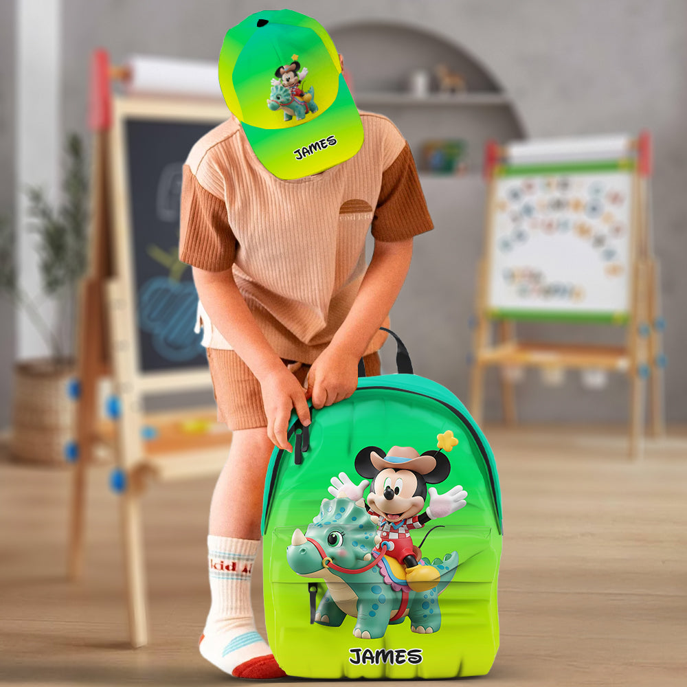 Personalized Kids Classic Cap & Backpack Set with Name Classic Cap & Backpack GradoCreations