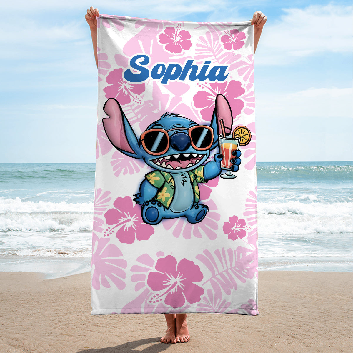 Personalized Women's Ohana Swimsuit & Quick-Dry Beach Towel Set Women Swimming Bodysuit & Beach Towel GradoCreations